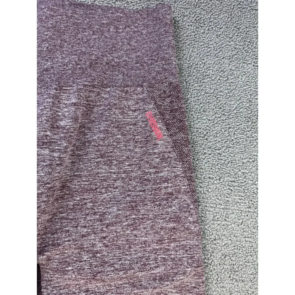 Gymshark Leggings Tight Small Heathered Purple Workout Running Active Athleisure